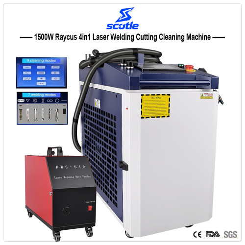 Raycus 1500w 1 faserlaser - 4-in-1,